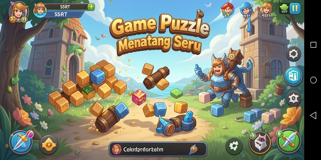 Gameplay seru dari 55RT yang menantang otak.