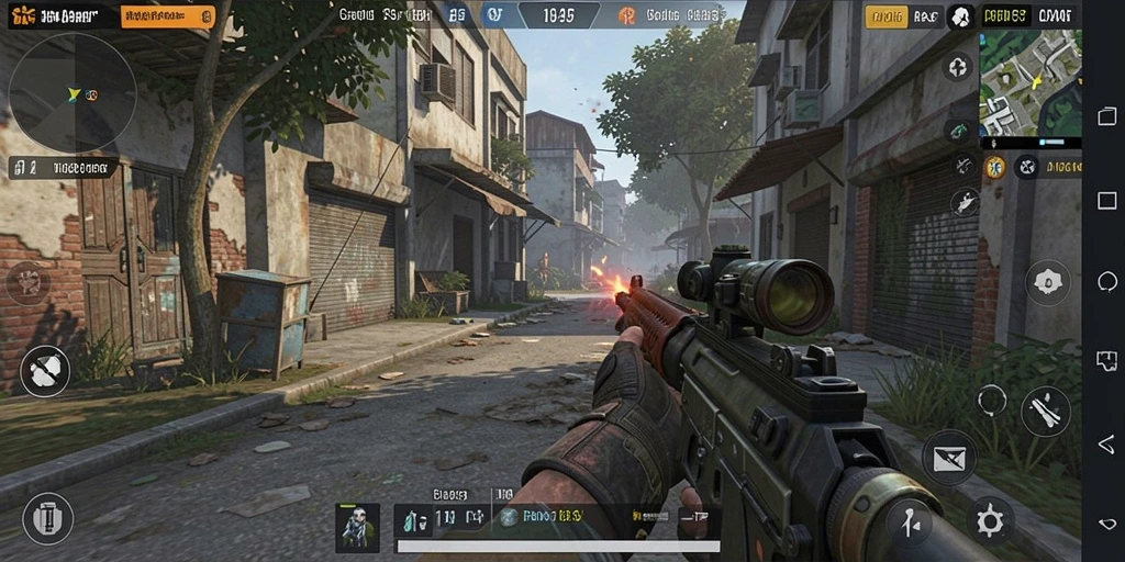 Tampilan gameplay AFAF yang menegangkan dan penuh aksi.