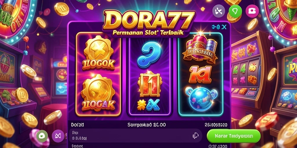 Tampilan gameplay menarik dari DORA77 yang menghibur dan menyenangkan.