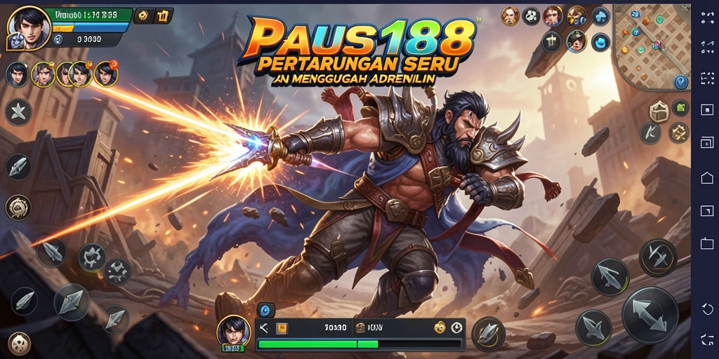 Tampilan gameplay menegangkan dan mendebarkan dari PAUS188.