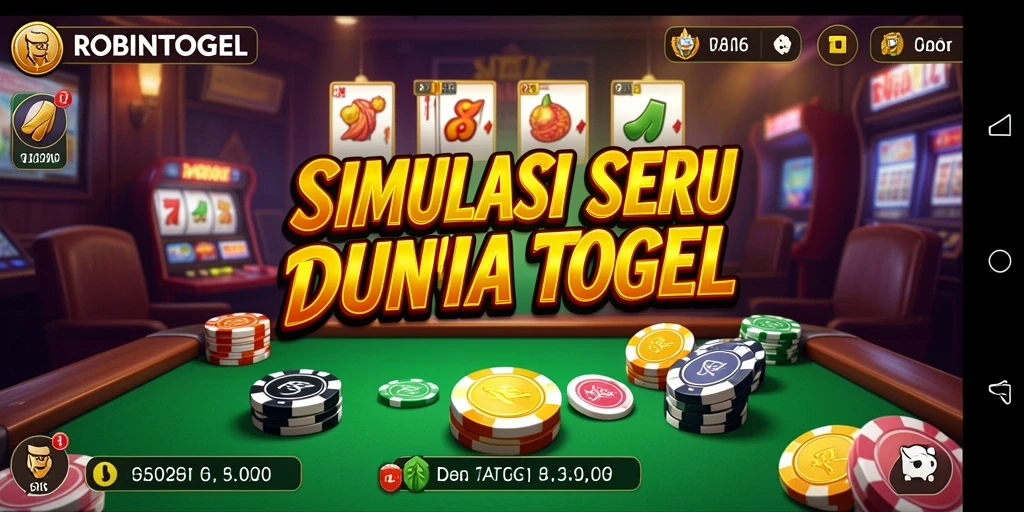 Screenshot utama ROBINTOGEL menunjukkan gameplay seru dan interaktif.