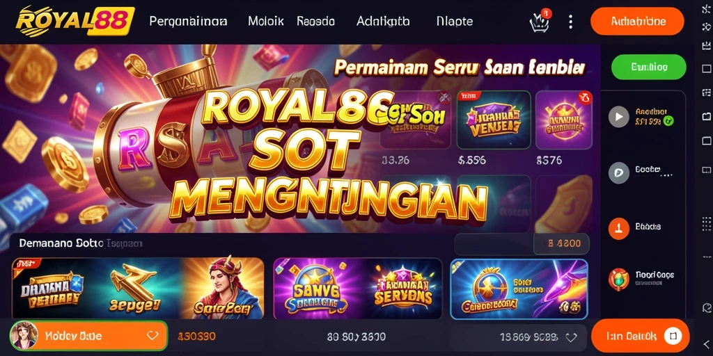 Tampilan gameplay Slot yang menarik dan mengasyikkan di ROYAL88.