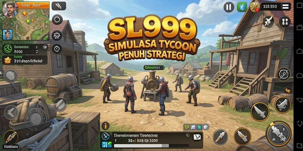 Screenshot gameplay SL999 menampilkan strategi pengelolaan bisnis yang menarik.