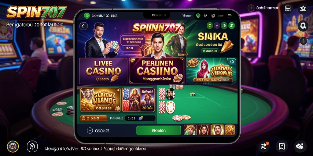 Gameplay Live Casino yang mendebarkan di SPIN707.