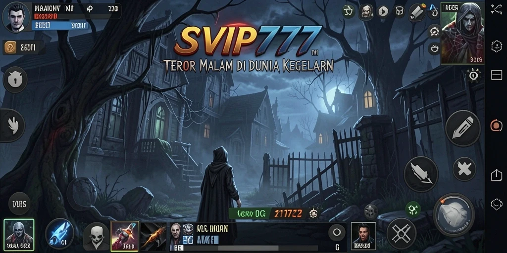 Tampilan gameplay SVIP777 dengan suasana Horror yang mencekam.